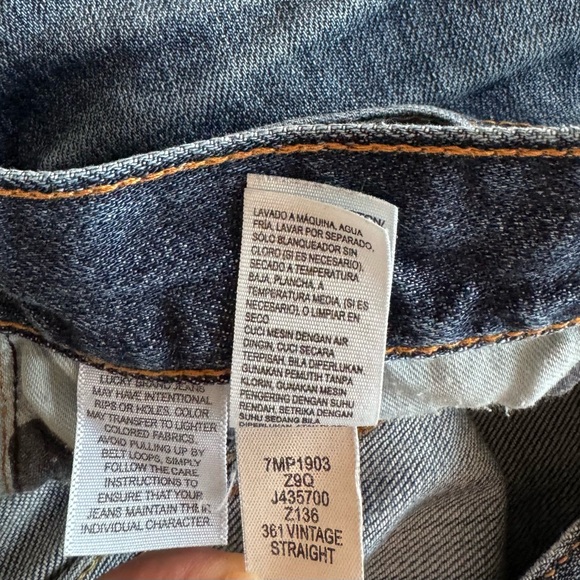 🛍️SALE🛍️ Lucky Brand 361 Vintage Straight Men's Blue Jeans - Picture 8 of 9